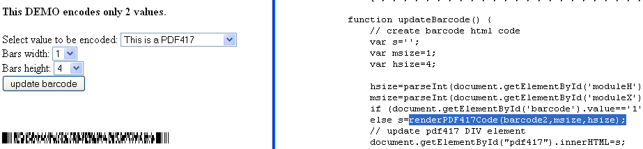 Screenshot for J4L-BarCode for AJAX/Javascript 1.0